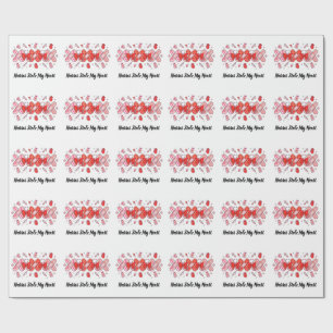 Verpleegster Valentijn XOXO Verband Stethoscoop Me Cadeaupapier