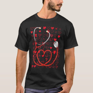 Verpleegster Valentijnsdag Er Icu Nicu Rn Valentij T-shirt