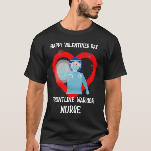 Verpleegster Valentijnsdag Frontline Workers Warri T-shirt (Voorkant)