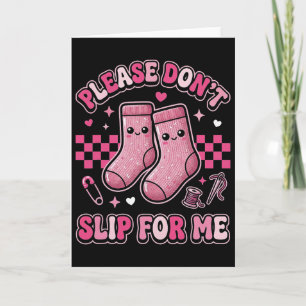 Verpleegster Valentijnsdag Niet-slip Soks  Kaart