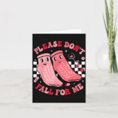 Verpleegster Valentijnsdag Niet-slippe Sokken Alsj Kaart (Voorkant)