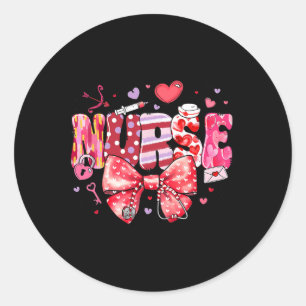 Verpleegster Valentijnsdag Valentijn Er Icu Nicu R Ronde Sticker