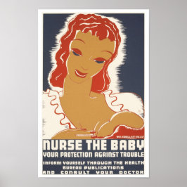 Verpleegster van de Baby Poster