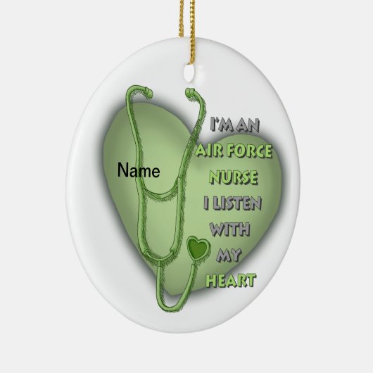 Verpleegster van de Groene Hart Luchtmacht Keramisch Ornament (Rechts)