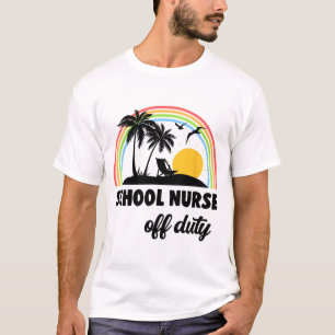 Verpleegster van dienst regenboog einde van het sc t-shirt