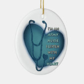 Verpleegster van het Blauwe Hart Leger Keramisch Ornament (Rechts)