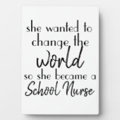 Verpleegster verandert de wereld; één student per  fotoplaat (voorkant)