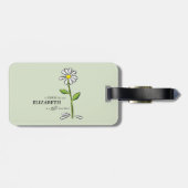 Verpleegster Verjaardag Religious Green Daisy Gepe Bagagelabel (Achterkant horizontaal)