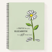 Verpleegster Verjaardag Religious Green Daisy Gepe Notitieboek (Voorkant)