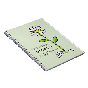Verpleegster Verjaardag Religious Green Daisy Gepe Notitieboek
