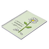 Verpleegster Verjaardag Religious Green Daisy Gepe Notitieboek (Linkerzijde)