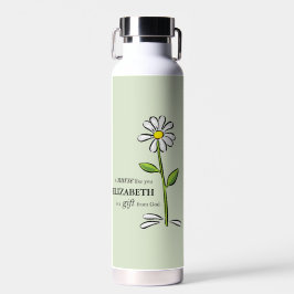 Verpleegster Verjaardag Religious Green Daisy Gepe Waterfles