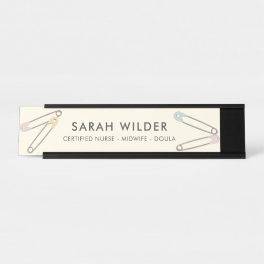 Verpleegster Verloskundige Geboortecoach Doula Des Bureau Naambordje (Voorkant)