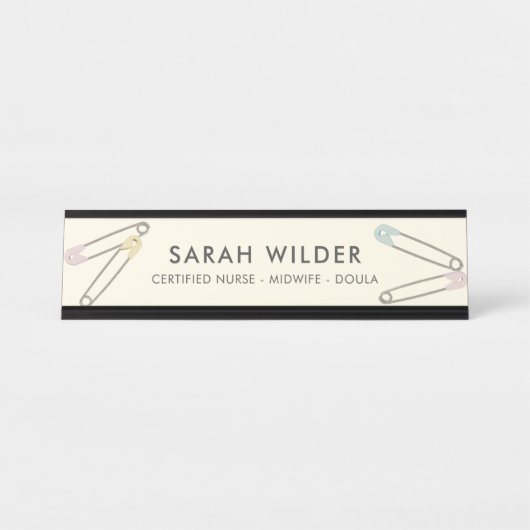 Verpleegster Verloskundige Geboortecoach Doula Des Bureau Naambordje (Voorkant)