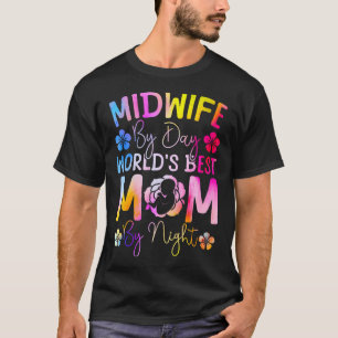 Verpleegster Verloskundige Geboortewerker Moeder V T-shirt