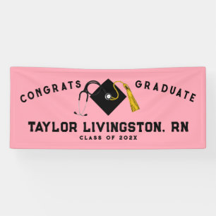 Verpleegster Verpleegkunde School Afstudeer Congra Spandoek