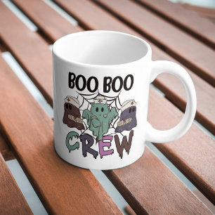 Verpleegster Verpleegster Halloween Boo Crew Ghost Grote Koffiekop