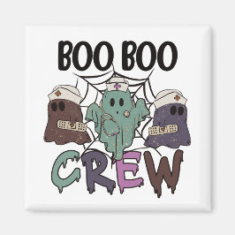 Verpleegster Verpleegster Halloween Boo Crew Ghost Magneet