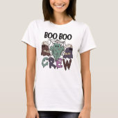 Verpleegster Verpleegster Halloween Boo Crew Ghost T-shirt (Voorkant)