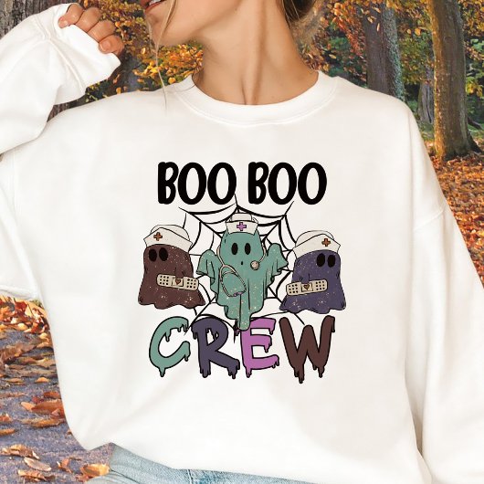 Verpleegster Verpleegster Halloween Boo Crew Ghost Trui