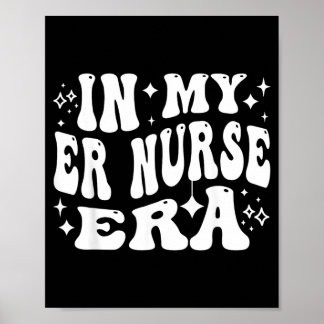 Verpleegster Vibes Grappig Retro Eerste Hulp Rn Poster