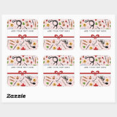 Verpleegster Vierkante Sticker (Vel)