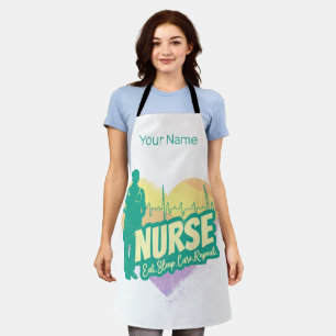 Verpleegster Vintage Design met Hartslag Motief Schort