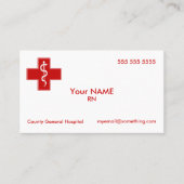 Verpleegster Visitekaartje (Voorkant)