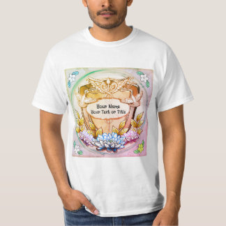 Verpleegster voor lotusschild t-shirt