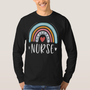 Verpleegster voor Vrouwen Verpleegster Rainbow Ver T-shirt
