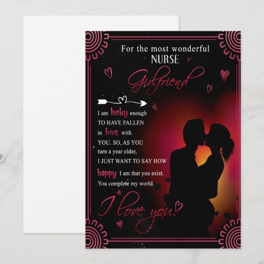 Verpleegster Vriendin Cadeau | Van Klein Vriend Va Feestdagenkaart (Voorkant / Achterkant)