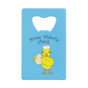 Verpleegster vroedvrouw chick creditkaart flessenopener