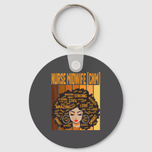 Verpleegster vroedvrouw (cnm) Werful Black History Sleutelhanger