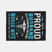 verpleegster vrouw cadeau fleece deken (Voorkant (Horizontaal))