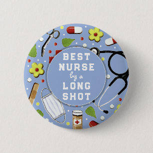 Verpleegster Waardering Beste Verpleegster Ronde Button 5,7 Cm