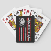 Verpleegster Waardering Hero Hart Leven Amerikaans Pokerkaarten (Achterkant)