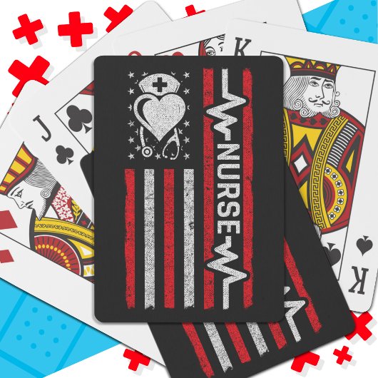 Verpleegster Waardering Hero Hart Leven Amerikaans Pokerkaarten