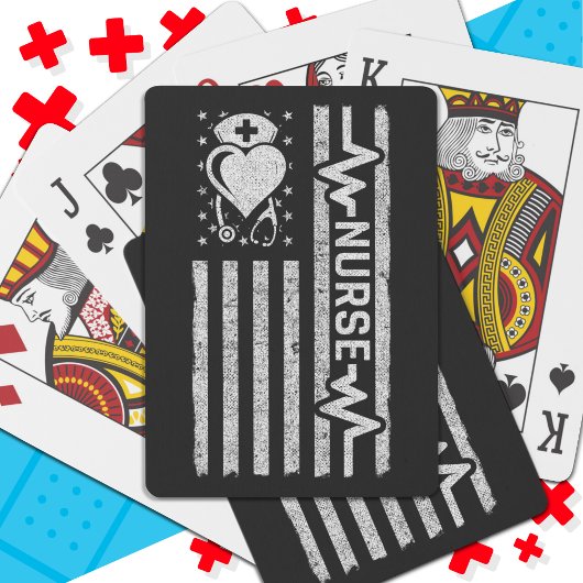 Verpleegster Waardering Hero Hart Leven Amerikaans Pokerkaarten