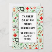 Verpleegster Waardering Vakantiekaarten Bedankkaart (Voorkant)