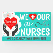 Verpleegster Waardering Week Dank u Banner (Horizontaal)