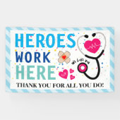 Verpleegster Waardering Week Dank u Banner (Horizontaal)