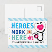 Verpleegster Waardering Week Dank u Banner Briefkaart (Voorkant / Achterkant)