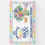 Verpleegster Waardering Week Dank u geweldige verp Spandoek (Verticaal)