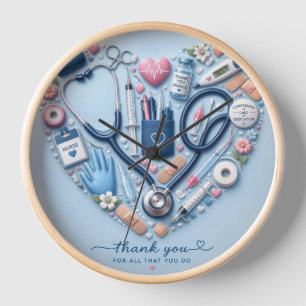 Verpleegster wandklok – Schattig cadeau voor verpl