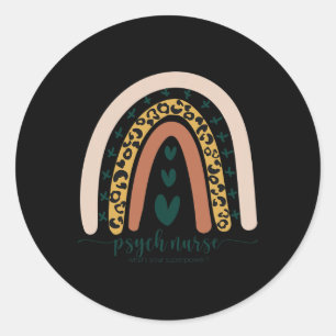 Verpleegster Wat is je Superpower Fun Mental Healt Ronde Sticker