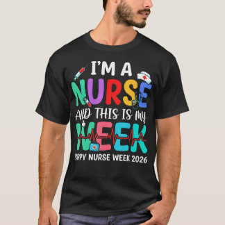 Verpleegster Week 2026 Waardering Gezondheidsteam T-shirt