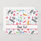 Verpleegster Wit Aanpasbaar Briefkaart (Voorkant / Achterkant)