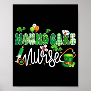 Verpleegster wondverzorging stethoscoop geluks kla poster