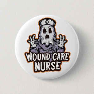 Verpleegster wondzorg ghoul spook verpleegster hal ronde button 5,7 cm
