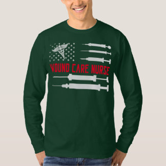 Verpleegster wondzorg RN-verpleging Amerikaanse vl T-shirt